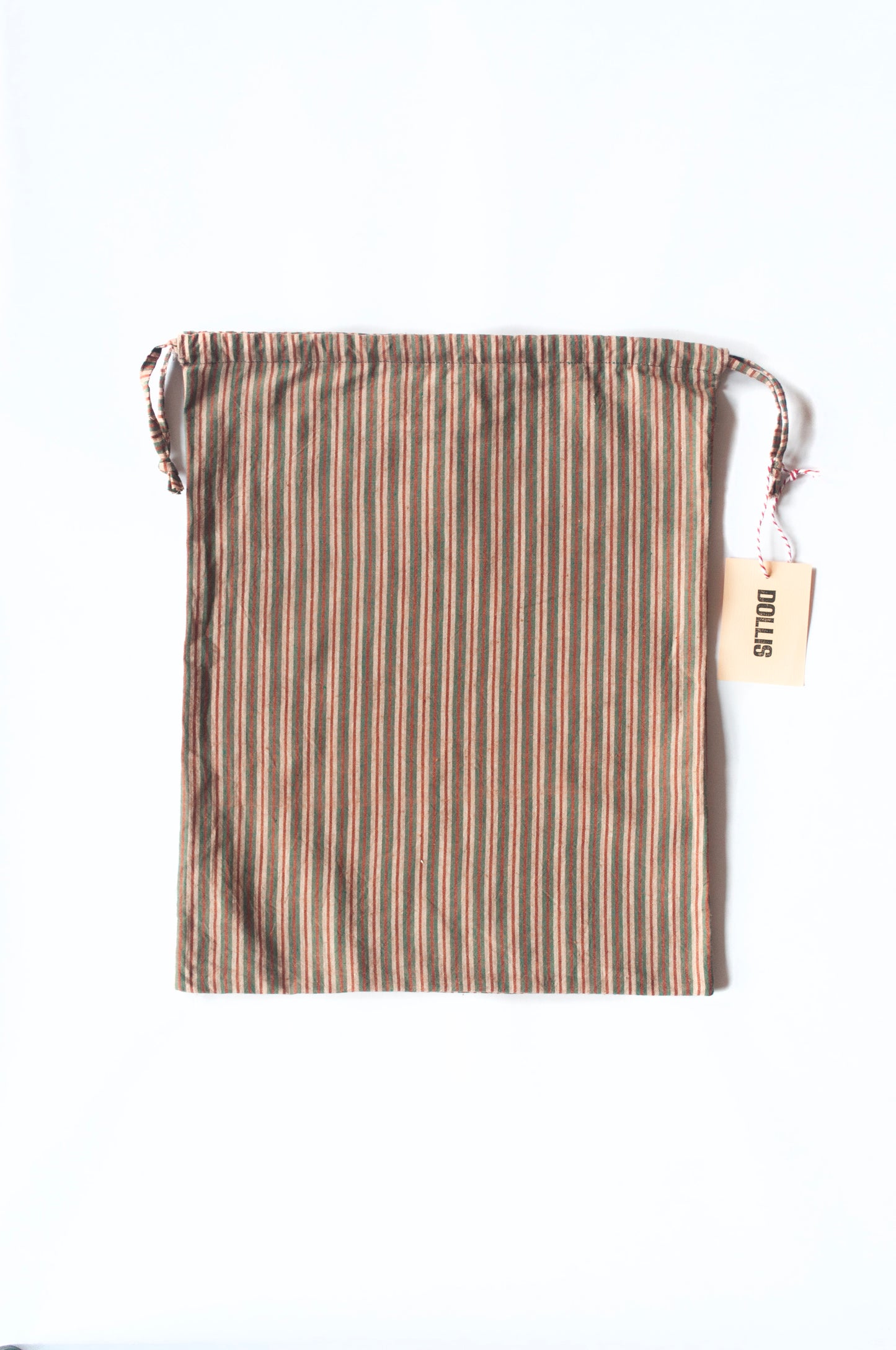 Stripe Drawstring Bag