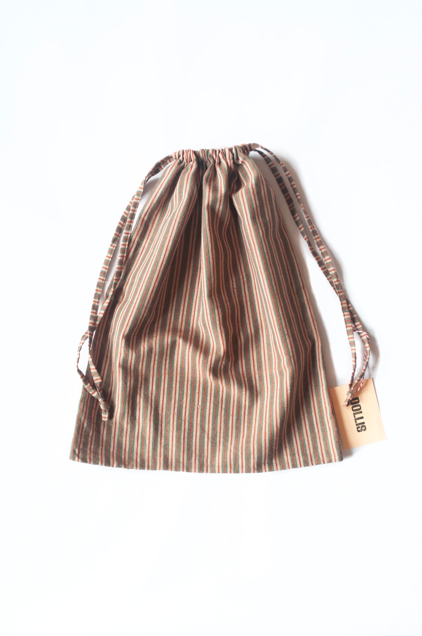 Stripe Drawstring Bag