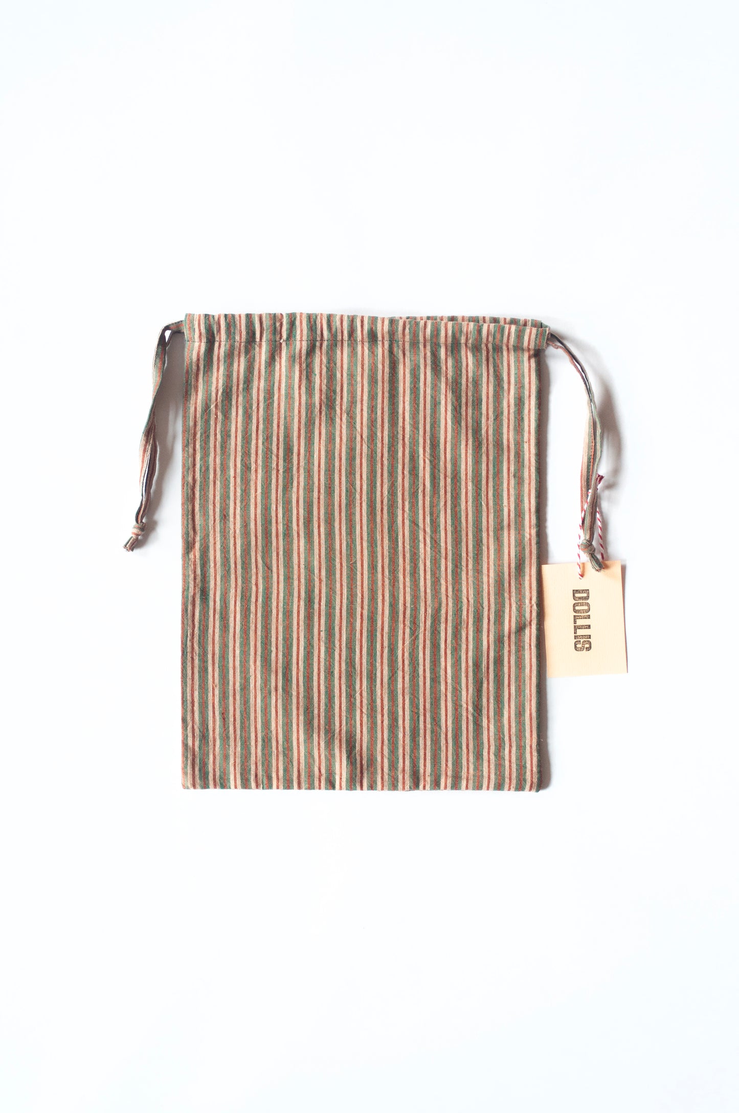 Stripe Drawstring Bag