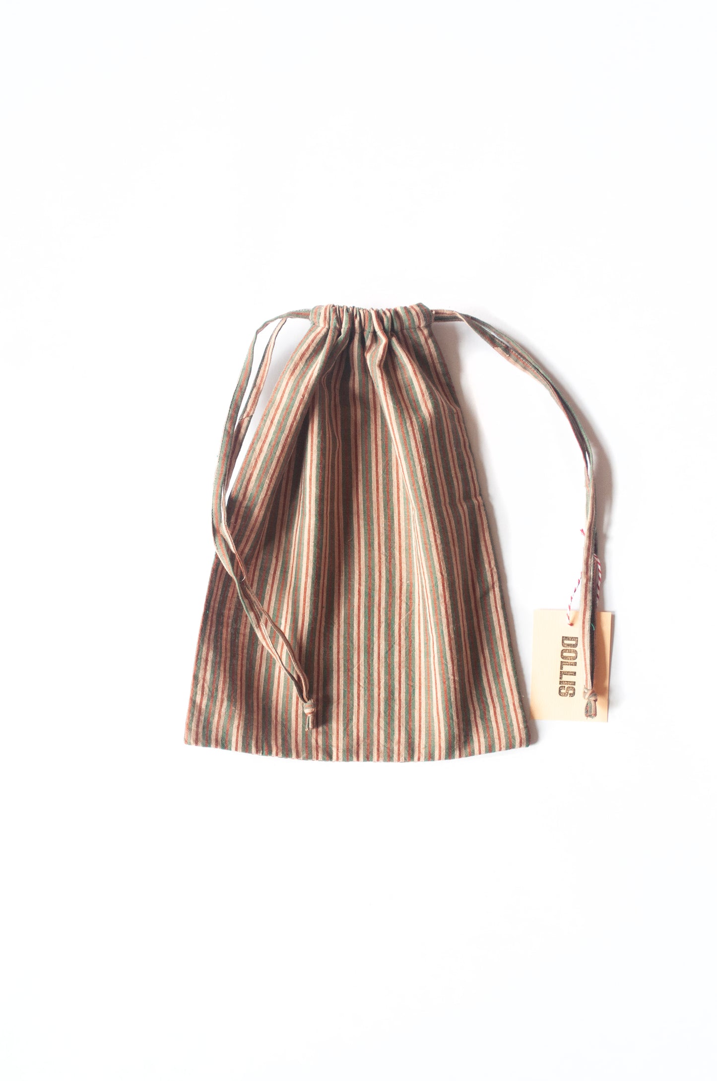 Stripe Drawstring Bag